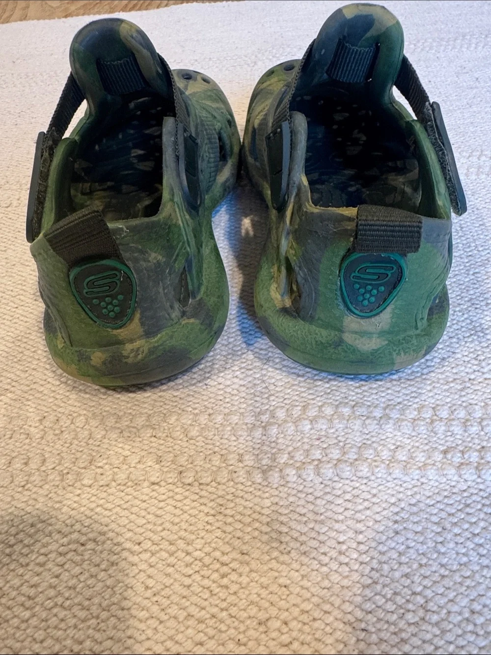Skechers Kids' Camouflage Green Slip-On Clog Shoe
